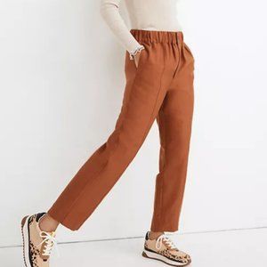 MADEWELL Tapered Huston Pull-On Crop Pants High Rise Size Medium